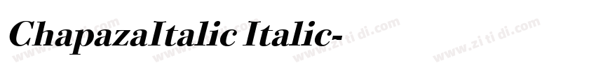 ChapazaItalic Italic字体转换